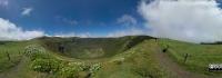 Point of view about the bottom of the caldera