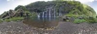 Bassin au pied des cascades de Langevin