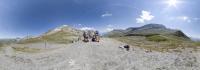 At the Seigne pass in italy-france border