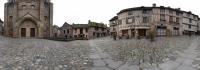 On the plaza of Conques Cathedral