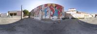 The fresco of Theatro Variedades car park