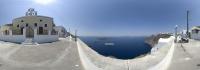 Point of view on Santorini caldera
