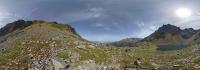 Le lake of Crop in the Belledonne mountain