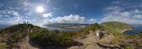 At the summit of Mote da Guia in Faial island