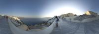 The village of Oia on Santorini island