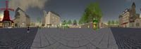A simulation of Paris in Second Life