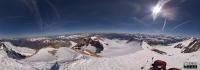 At the summit of Etendard Pea, 3464 m.