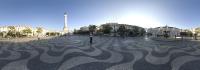 The central plaza Don Pedro IV in Lisbon