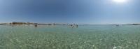 The big beach of Santa Maria at the north of Paros