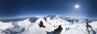 at the summit of Dent du Pra