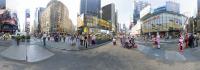 Animation à Time Square en fin d'après-midi