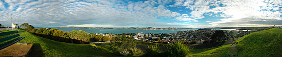 View from Mount Victoria at Auckland