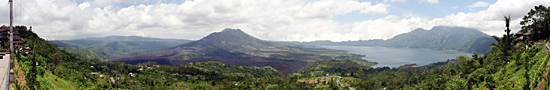 Vue sur le Mont Batur