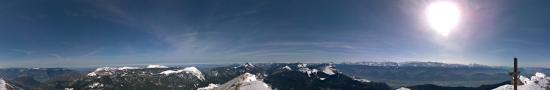 At the summit of the Chamechaude