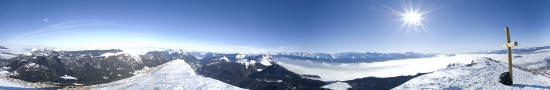 At the top of Chamechaude