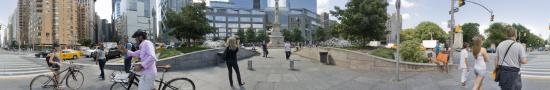 Columbus Circle with the Christopher Columbus statue