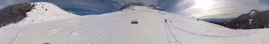 Above the pass of the Ayes et the Dent de Crolles, 1530 m