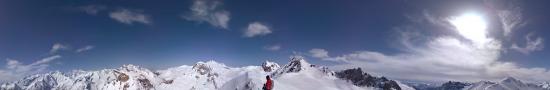 En arrivant au col du Chardonnet sud à 2638 m