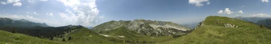At the pass above the summit of Grande Sure