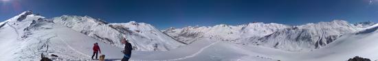 On the crest of the Alpette at Larche Pass