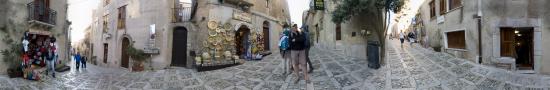 The beautiful village of Erice above Mediterranean