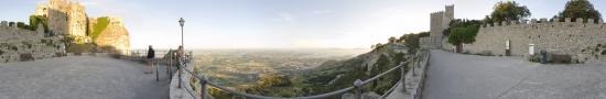 The Erice Citadel above Trapani