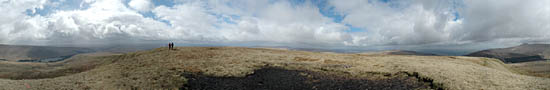 At the summit of Fan Fawr