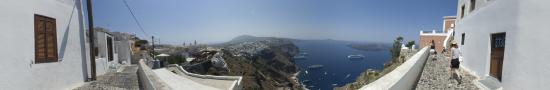 Above Fira at the morning