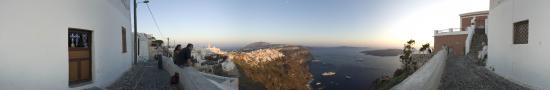 Thira at the sunset