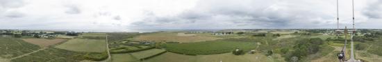 Top of great lighthouse in Belle Isle at Bangor