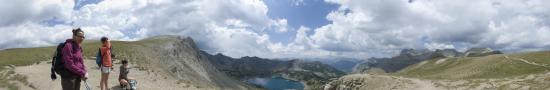 Lausson pass above Allos Lake