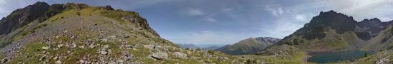 Le lake of Crop in the Belledonne mountain