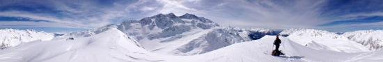 The summit of Aiguillettes above Vaujany
