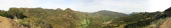 Collines de Malibu sur Malibu Canyon Road