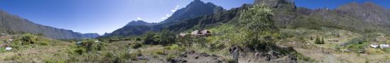 The village of Marla of the cirque de Mafate