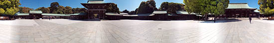 Au monastère de Meji jingu Shrine