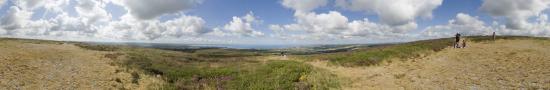 Menez Hom, the top of Brittany with view about Atlantic