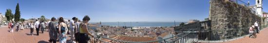 viewpoint of Santa Luzia on Lisbon