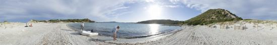 The beach of the Punta Molentis