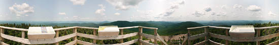 At the top of Gosford Mount