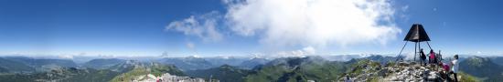 At the summit of Trelod Mount