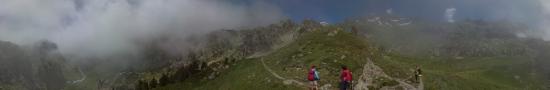 Between the Merlet lake and the Longet lake at 2023 m