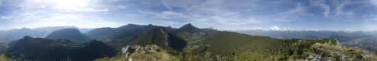 Above the restaurant of Saint Eynard