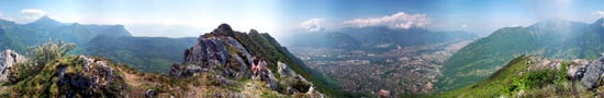 At the northern top of Neron before the fire of the summer 2003