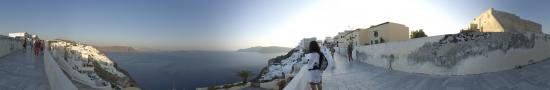 The village of Oia on Santorini island