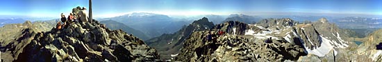 At the top of the Peak of Belledonne