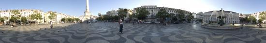 The central plaza Don Pedro IV in Lisbon