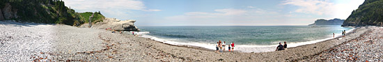 Plage du Cap Bon Ami dans le Parc du Forillon