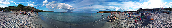 Plage de Tamaricciu près de Porto-Vecchio