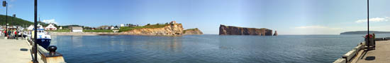 Vue sur la pointe Percé